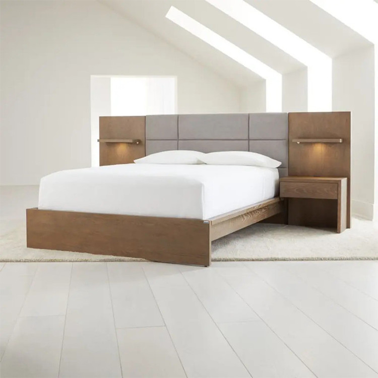 تخت خواب ملامینه دو نفره کوچیل مدل Z121 سایز 260×210 سانتی متر