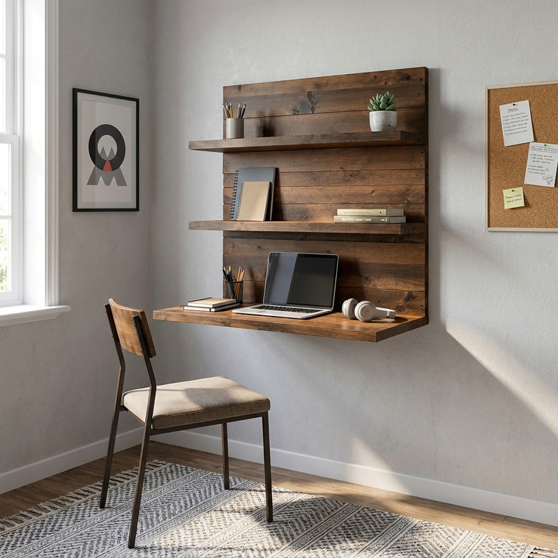 میز تحریر دیواری کوچیل مدل T209-MDF