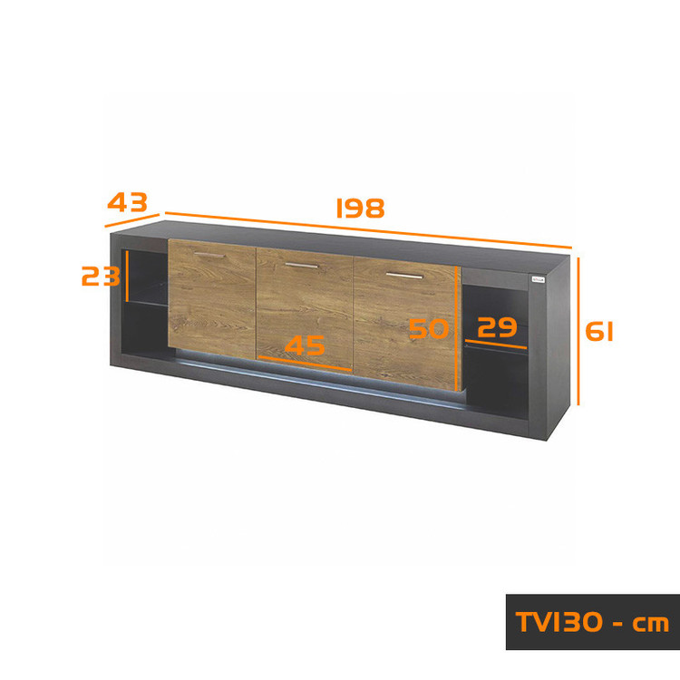 میز تلویزیون کوچیل مدل TV130-MDF مناسب برای تلویزیون تا 85 اینچ