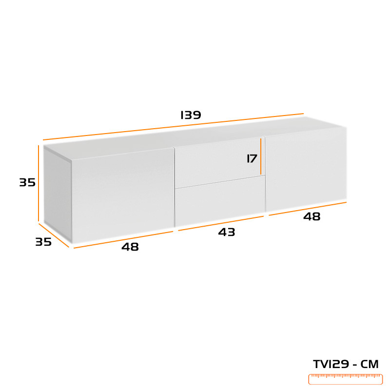 میز تلویزیون کوچیل مدل TV129 مناسب برای تلویزیون تا 60 اینچ
