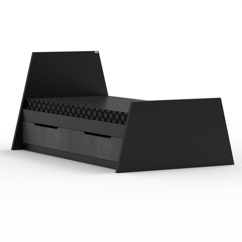 تخت‌خواب ام دی اف یک نفره کوچیل مدل Z118-MDF سایز 120 * 208 سانتی‌متر
