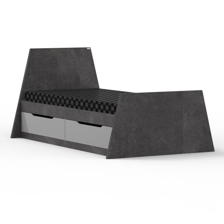تختخواب ام دی اف یک نفره کوچیل مدل Z118-MDF سایز 120 * 208 سانتیمتر