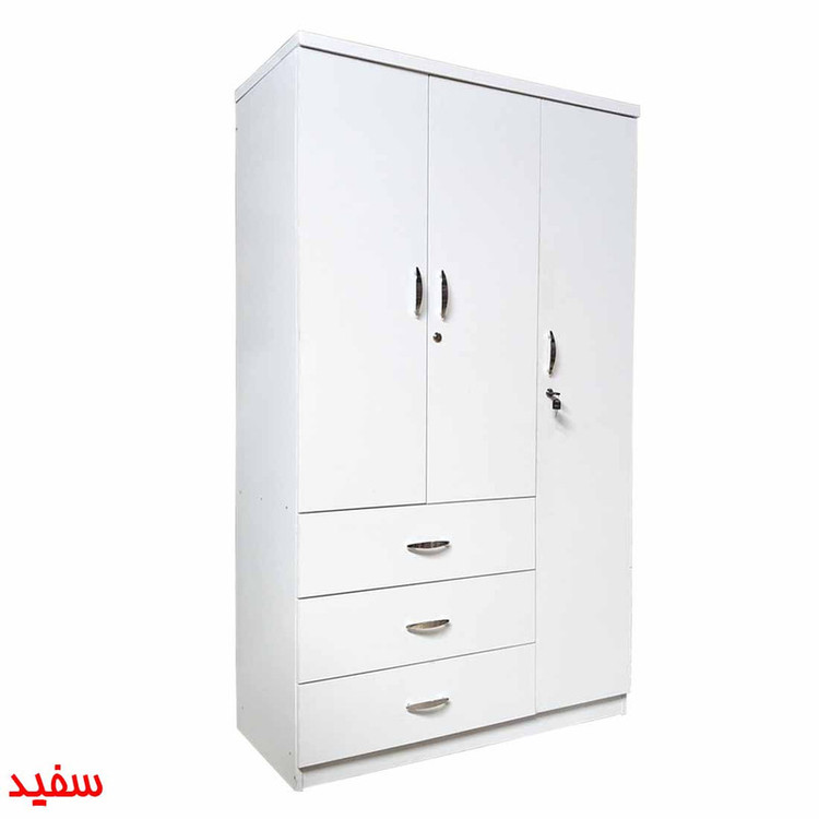 کمد لباس سه درب و سه کشو قفلدار مدل CL07 | کوچیل